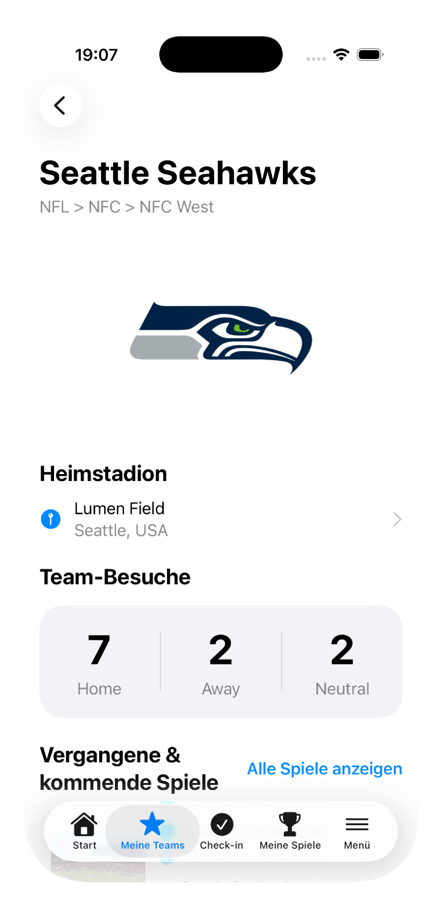 Touchdown Tracker App-Vorschau 2