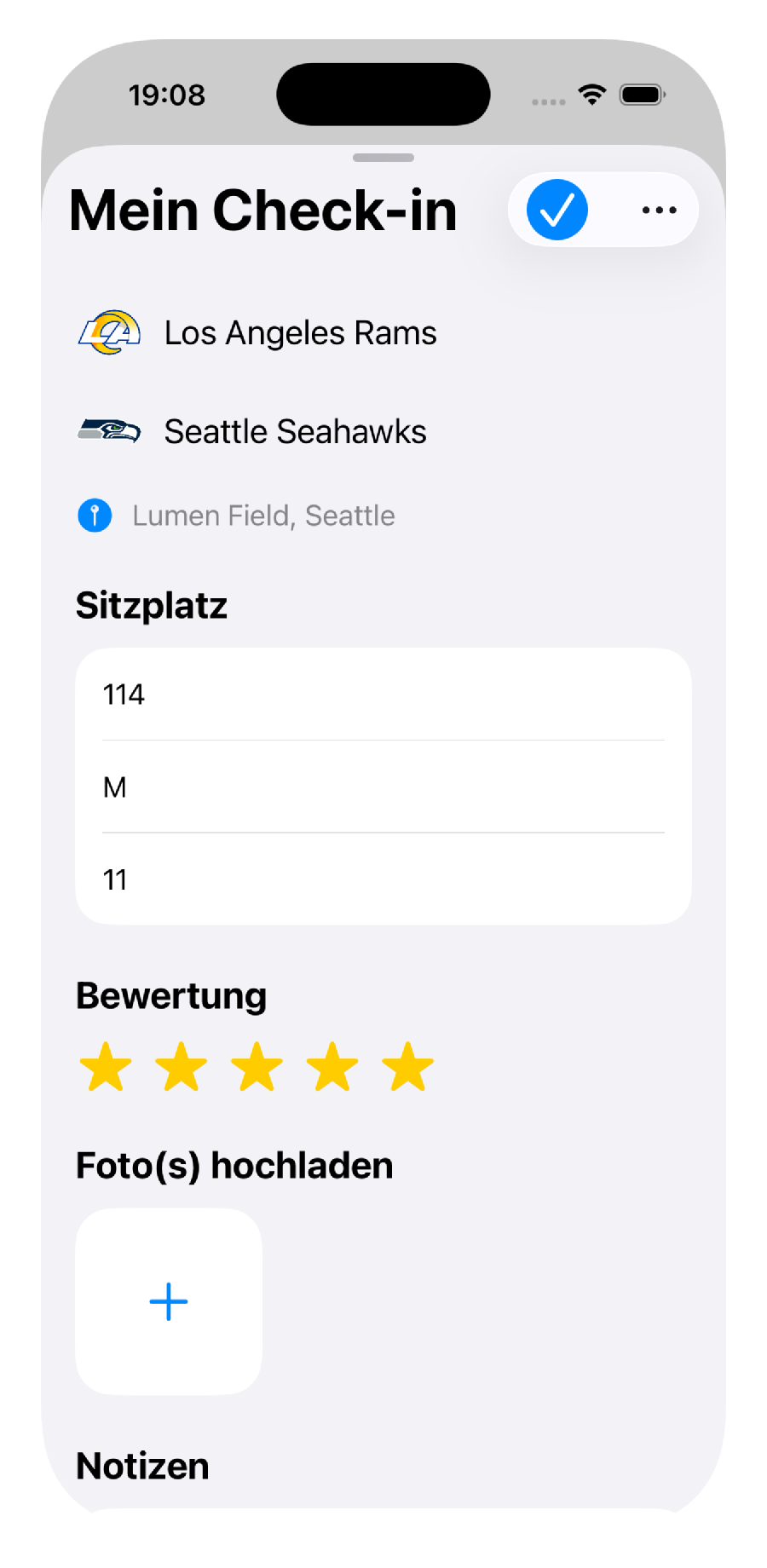 Touchdown Tracker App-Vorschau 4